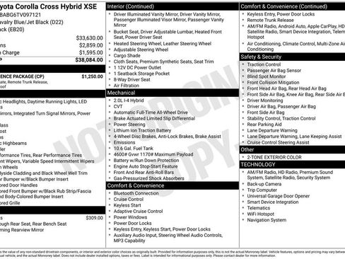 Used 2026 Toyota Corolla Cross AWD Hybrid w/ Convenience Package image 28