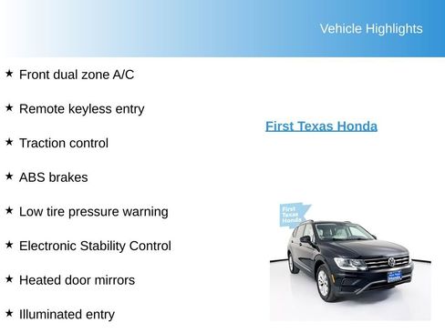 Used 2018 Volkswagen Tiguan SE w/ Panoramic Sunroof Package image 10