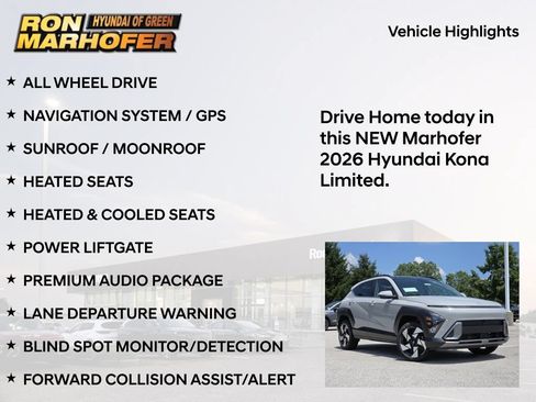 New 2026 Hyundai Kona Limited AWD/4WD image 15