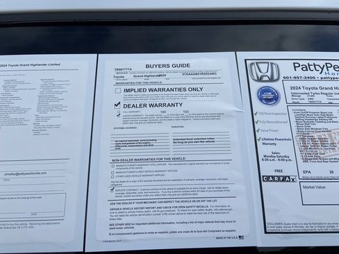 Used 2024 Toyota Grand Highlander Limited AWD/4WD image 5