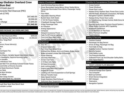 Used 2023 Jeep Gladiator Overland image 29