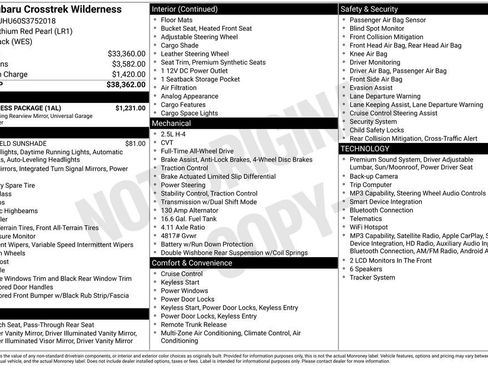 Used 2025 Subaru Crosstrek 2.5i Wilderness w/ Wilderness Package AWD/4WD image 6