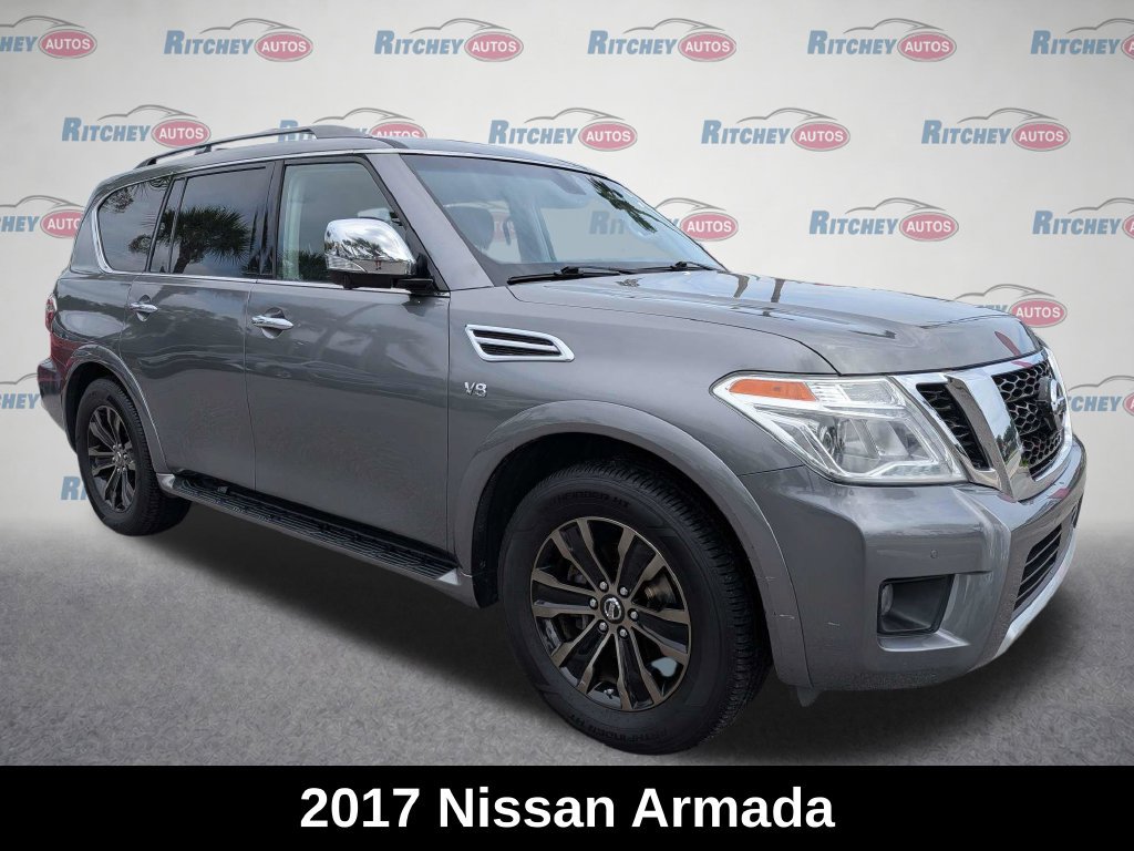Used 2017 Nissan Armada Platinum w/ Captain Seat Package AWD/4WD image 2