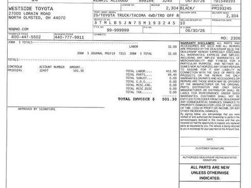 Certified 2025 Toyota Tacoma TRD Off-Road AWD/4WD image 24