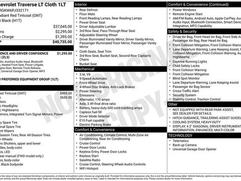 Certified 2023 Chevrolet Traverse LT FWD image 14