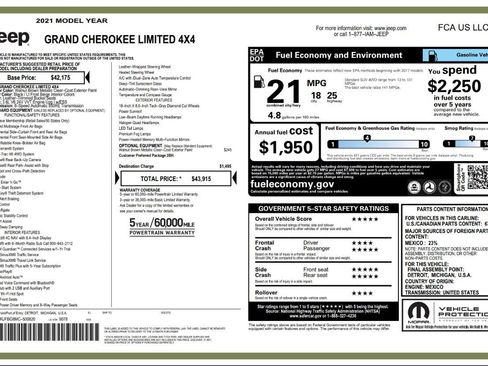 Used 2021 Jeep Grand Cherokee Limited image 8