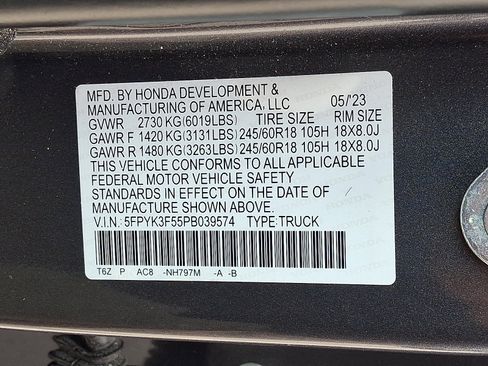 Used 2023 Honda Ridgeline RTL image 29