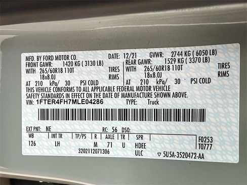 Used 2021 Ford Ranger XL w/ Equipment Group 101A High image 30