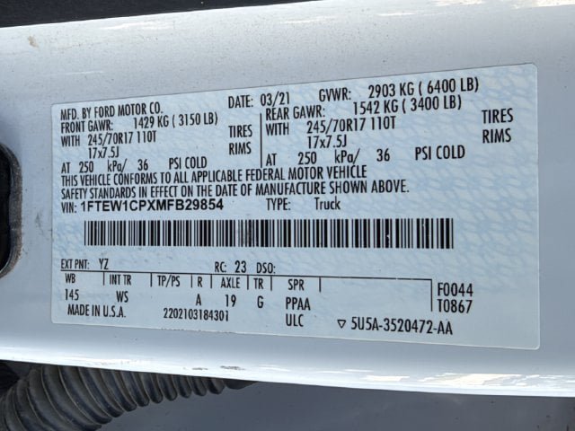 Used 2021 Ford F150 XL w/ Equipment Group 101A High RWD image 26