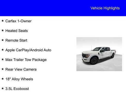 Used 2022 Ford F150 XLT w/ Equipment Group 302A High image 2