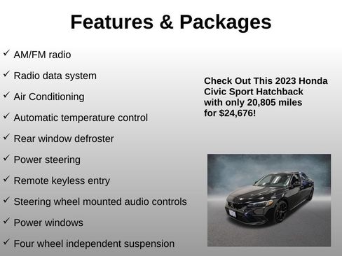 Certified 2023 Honda Civic Sport image 8