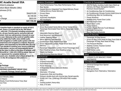 Used 2012 GMC Acadia Denali image 11