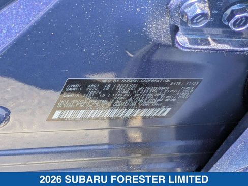 Certified 2026 Subaru Forester Limited AWD/4WD image 40