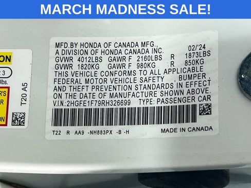 Used 2024 Honda Civic EX image 29