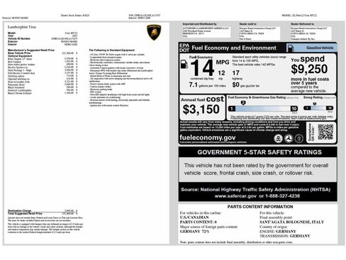 Used 2022 Lamborghini Urus AWD/4WD image 6