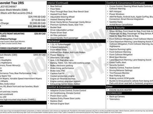Certified 2025 Chevrolet Trax RS FWD image 2