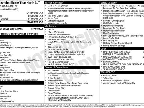 Used 2021 Chevrolet Blazer LT w/ LPO, Black Grille Bar Package image 42