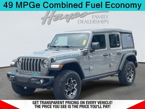 Used 2021 Jeep Wrangler Unlimited Rubicon 4xe w/ Steel Bumper Group AWD/4WD image 1
