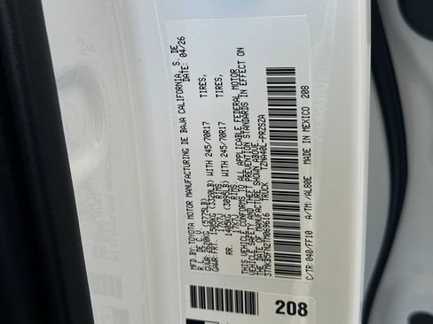 New 2026 Toyota Tacoma SR5 RWD image 27