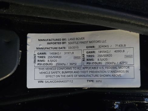 Used 2010 Land Rover LR4 HSE LUX AWD/4WD image 40