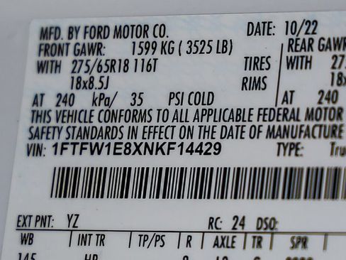 Used 2022 Ford F150 Lariat w/ Trailer Tow Package image 28