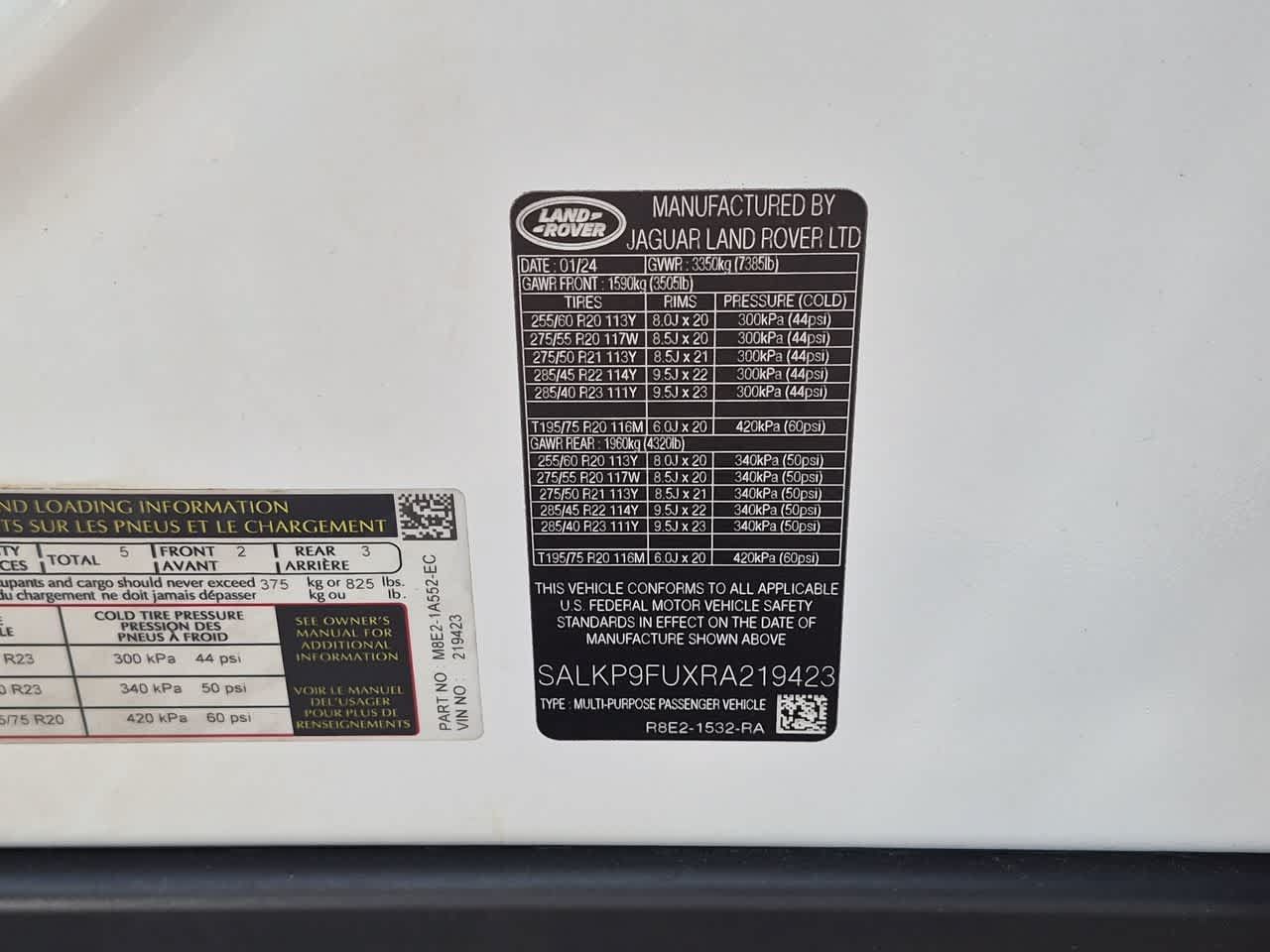 Certified 2024 Land Rover Range Rover SE AWD/4WD image 37