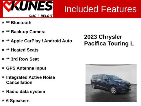 Used 2023 Chrysler Pacifica Touring-L FWD image 2