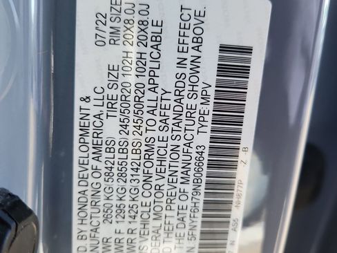 Used 2022 Honda Pilot Black Edition image 21