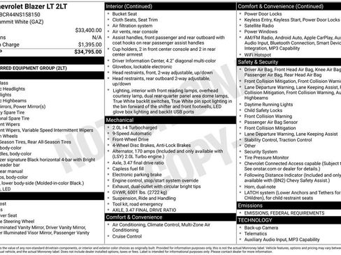 Used 2022 Chevrolet Blazer LT image 6