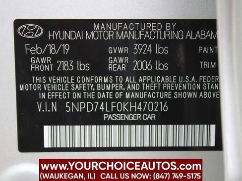 Used 2019 Hyundai Elantra SE w/ Cargo Package image 28