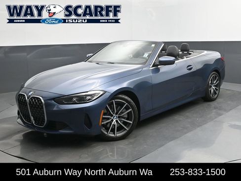 Used 2021 BMW 430i Convertible w/ Premium Package RWD image 1