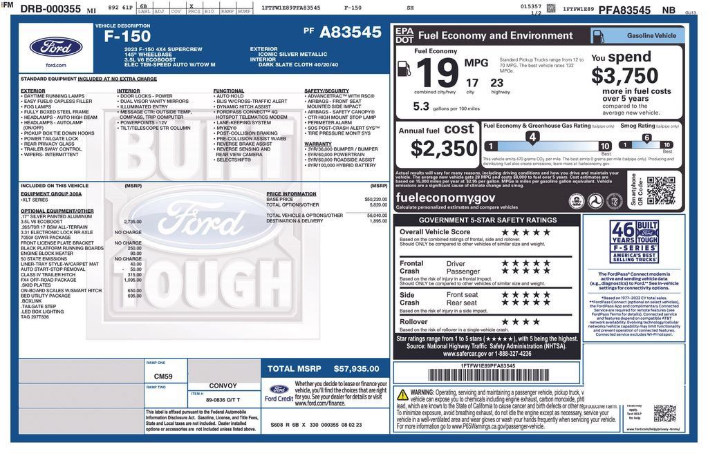 Used 2023 Ford F150 XLT w/ FX4 Off-Road Package AWD/4WD image 2