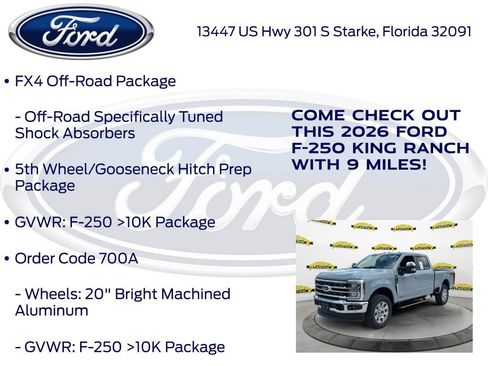 New 2026 Ford F250 King Ranch w/ Chrome Package AWD/4WD image 20