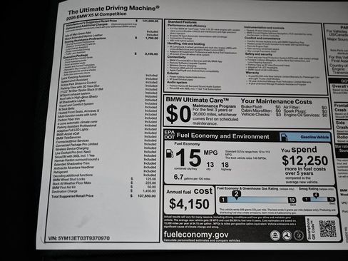 New 2026 BMW X5 M Competition w/ Executive Package image 42