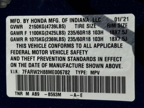Used 2021 Honda CR-V EX-L image 39