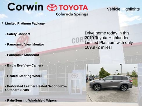 Used 2019 Toyota Highlander Limited Platinum AWD/4WD image 6