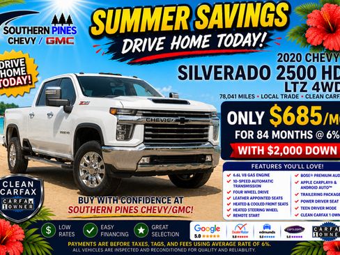 Used 2020 Chevrolet Silverado 2500 LTZ w/ LTZ Premium Package AWD/4WD image 5