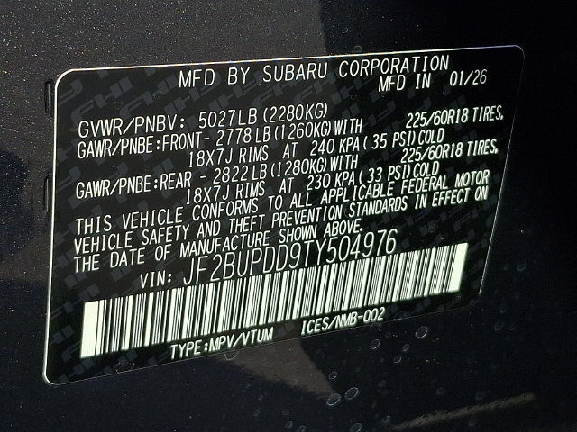 New 2026 Subaru Outback Limited w/ Premium/Limited Plus Package AWD/4WD image 11