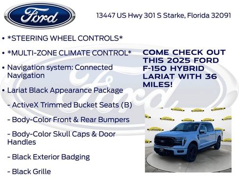 New 2025 Ford F150 Lariat w/ Equipment Group 501A Mid image 15
