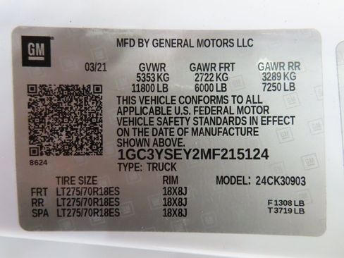 Used 2021 Chevrolet Silverado 3500 W/T w/ WT Convenience Package image 59