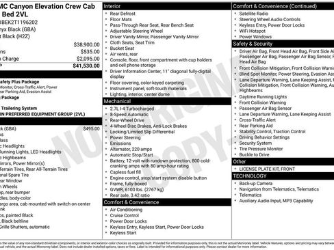 Used 2026 GMC Canyon Elevation RWD image 29