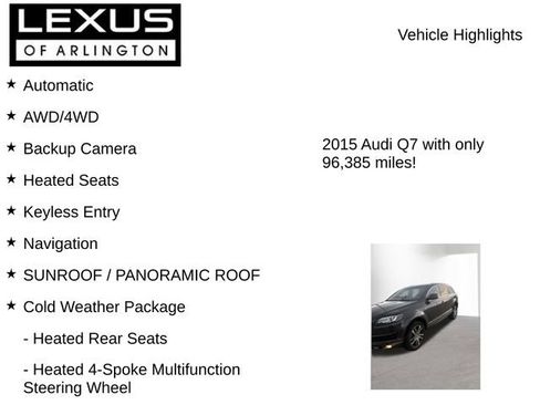 Used 2015 Audi Q7 3.0T Premium Plus w/ Premium Plus Package AWD/4WD image 8