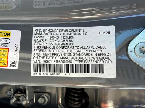 New 2025 Honda Accord SE image 17