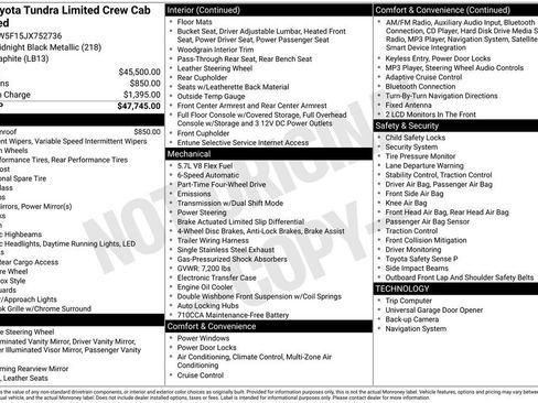 Used 2018 Toyota Tundra Limited image 9