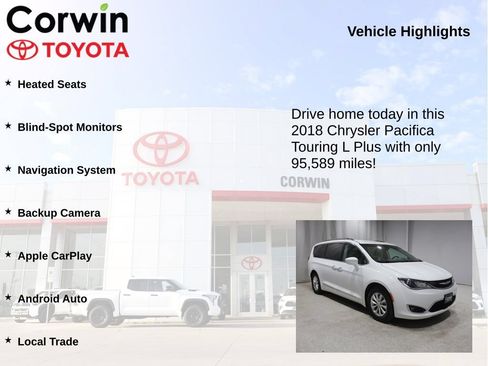 Used 2018 Chrysler Pacifica Touring-L Plus FWD image 6