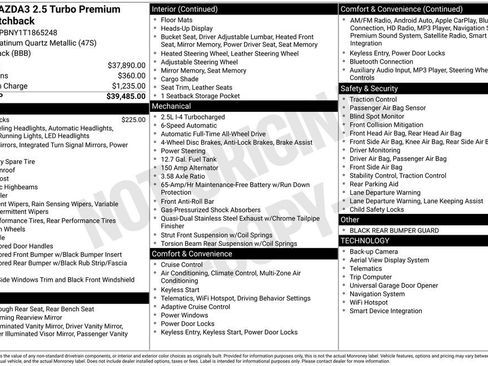 New 2026 MAZDA MAZDA3 Hatchback w/Premium Plus Pkg image 2