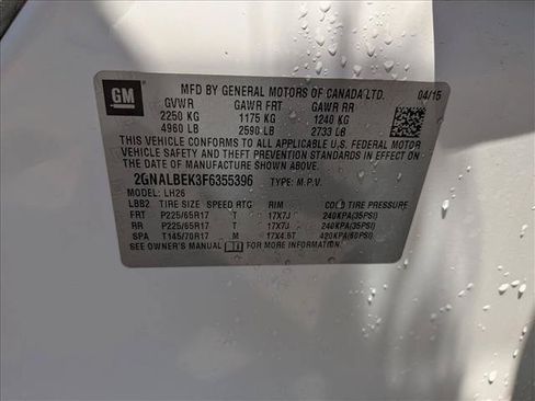 Used 2015 Chevrolet Equinox LT w/ Driver Convenience Package FWD image 15