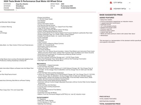 Used 2020 Tesla Model S Performance image 4