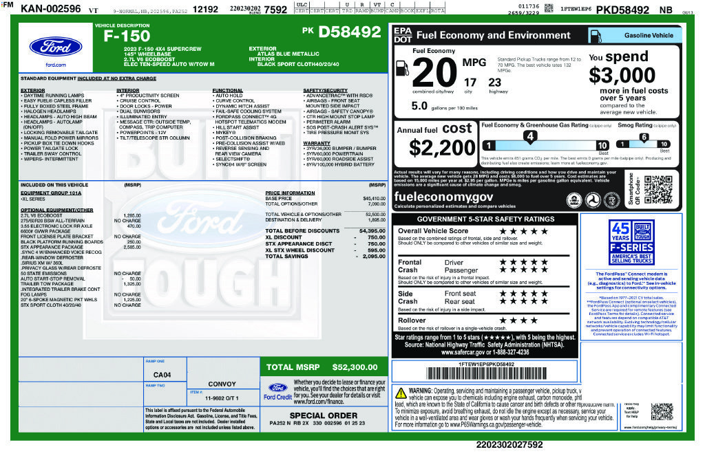 Used 2023 Ford F150 XL w/ STX Appearance Package AWD/4WD image 18
