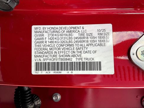 New 2026 Honda Ridgeline RTL image 17